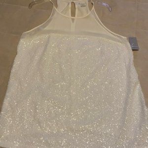 Lane Bryant white camisole with sequin